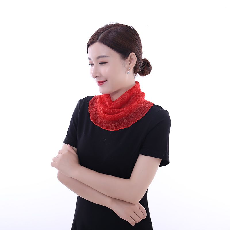 Yiwu Selection 2020 new net cloth scarf neck cover head thin small silk scarf Spring and Autumn versatile scarf woman