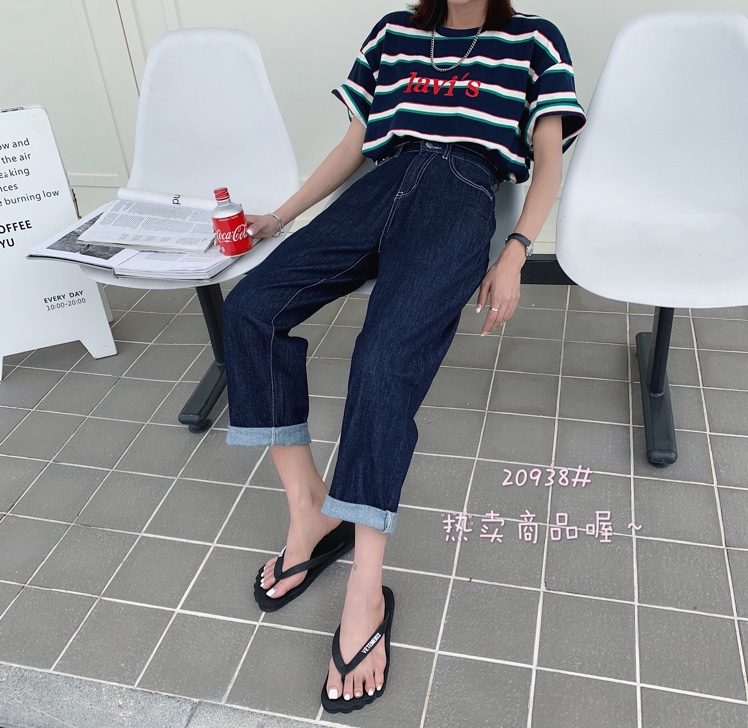 Komatsu Natsuki 20938 Genuine 2020 Autumn/Winter new stretch denim baggy pants Application Scenario