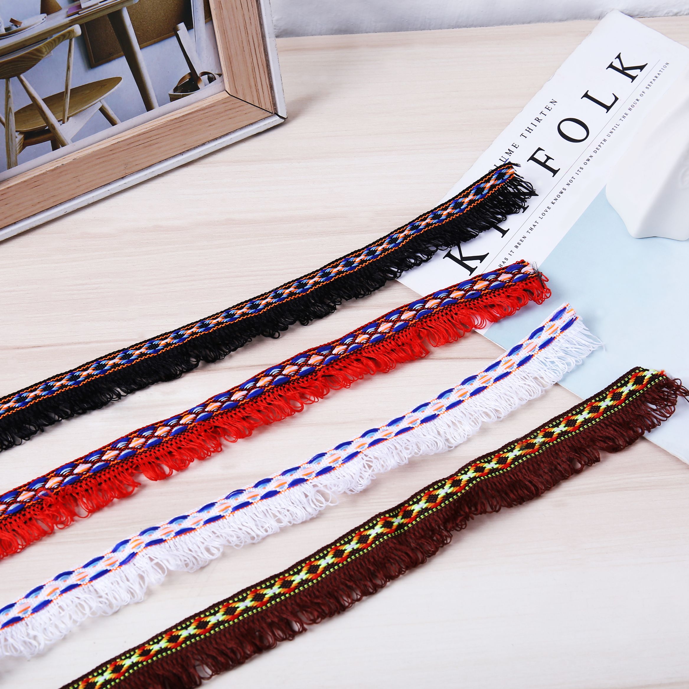 2.5 Lace Webbing Weaved Ribbon Lace Ribbon Decorative Ribbon