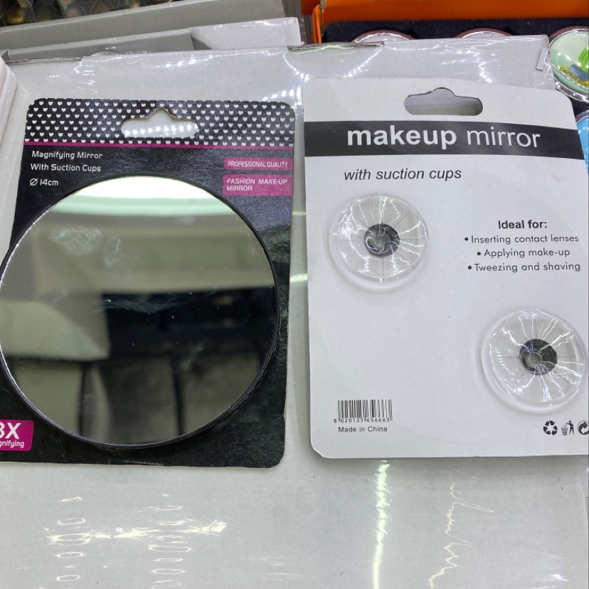 14cm 3倍放大镜小镜子便携式化妆镜厂家直销