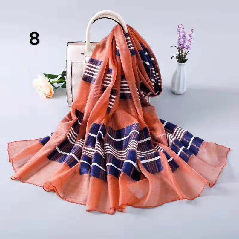 Cut floral plaid scarf shawl shawl sequin chiffon scarf square