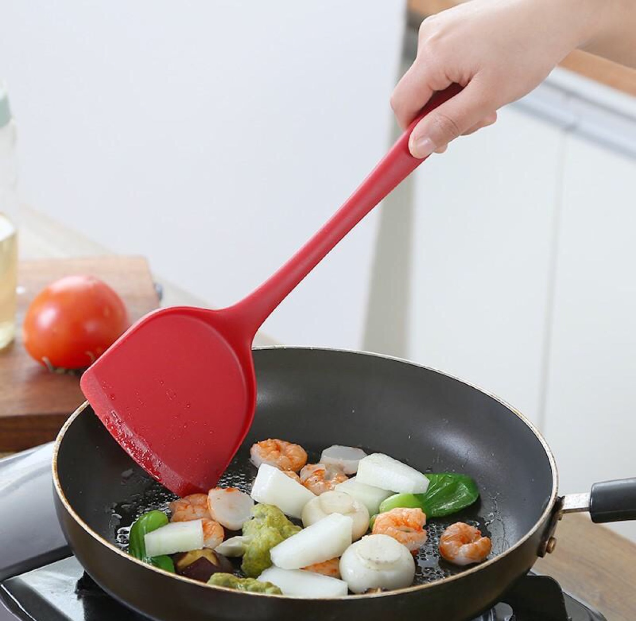 All Silicone Chinese Spatula Silicone Spatula Item Picture