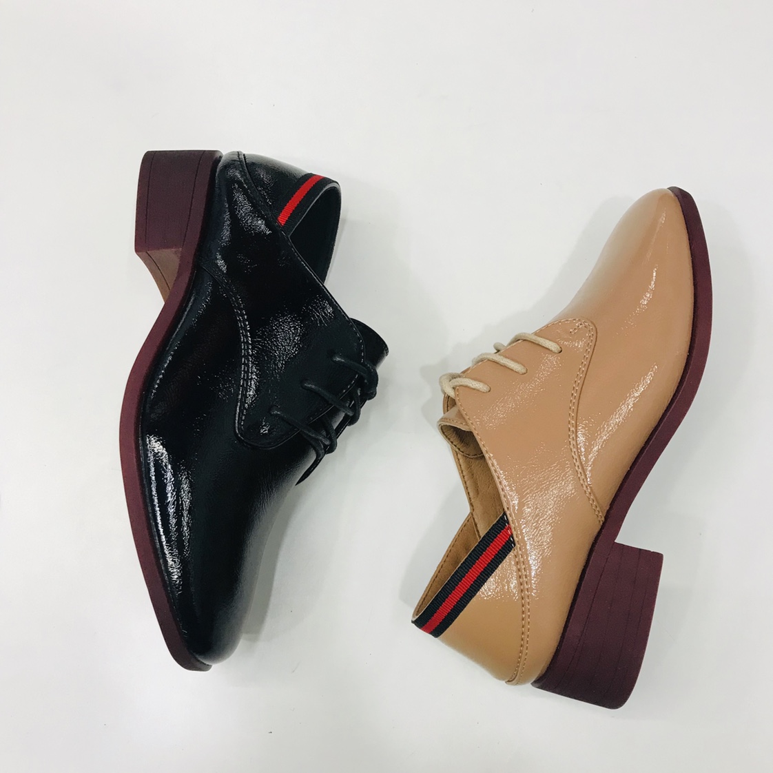 Victory Shoes Women's patent leather British-style single shoes
