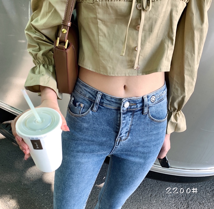 Komatsuna 2200 genuine 2020 autumn/Winter new Korean-style fashionable stretch jeans Application Scenario