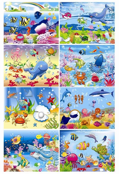 40片海洋拼图儿童拼图早教拼图益智玩具纸质平面拼板厂家批发