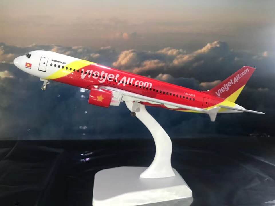Vietjet alloy aircraft model metal aircraft model