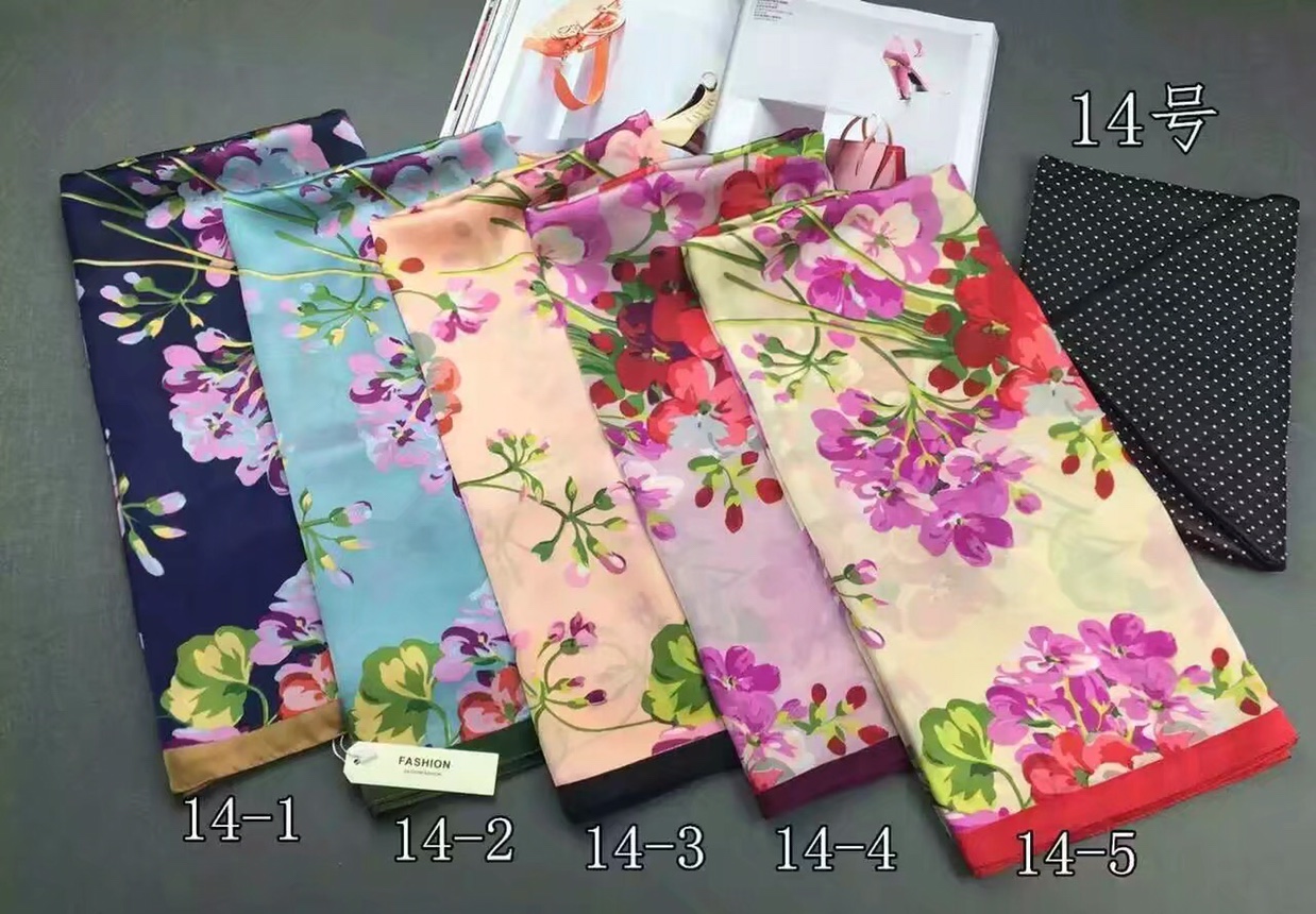 Satin printed shawl