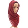 纯色穆斯林头巾丝巾包头围巾民族风女士雪纺单色披肩伊斯兰教纱巾12图