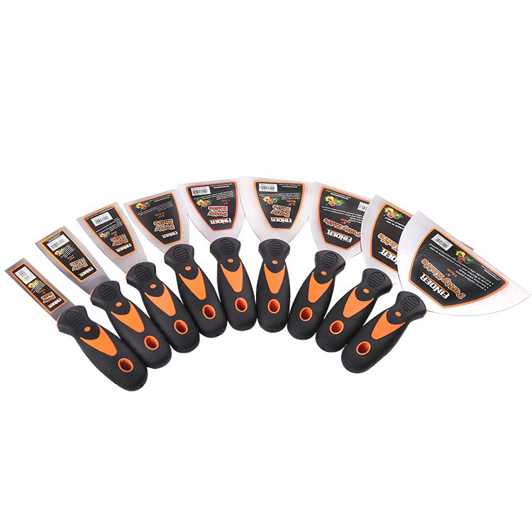 Discoverer's orange black handle putty knife, 1 inch Wall Scraper