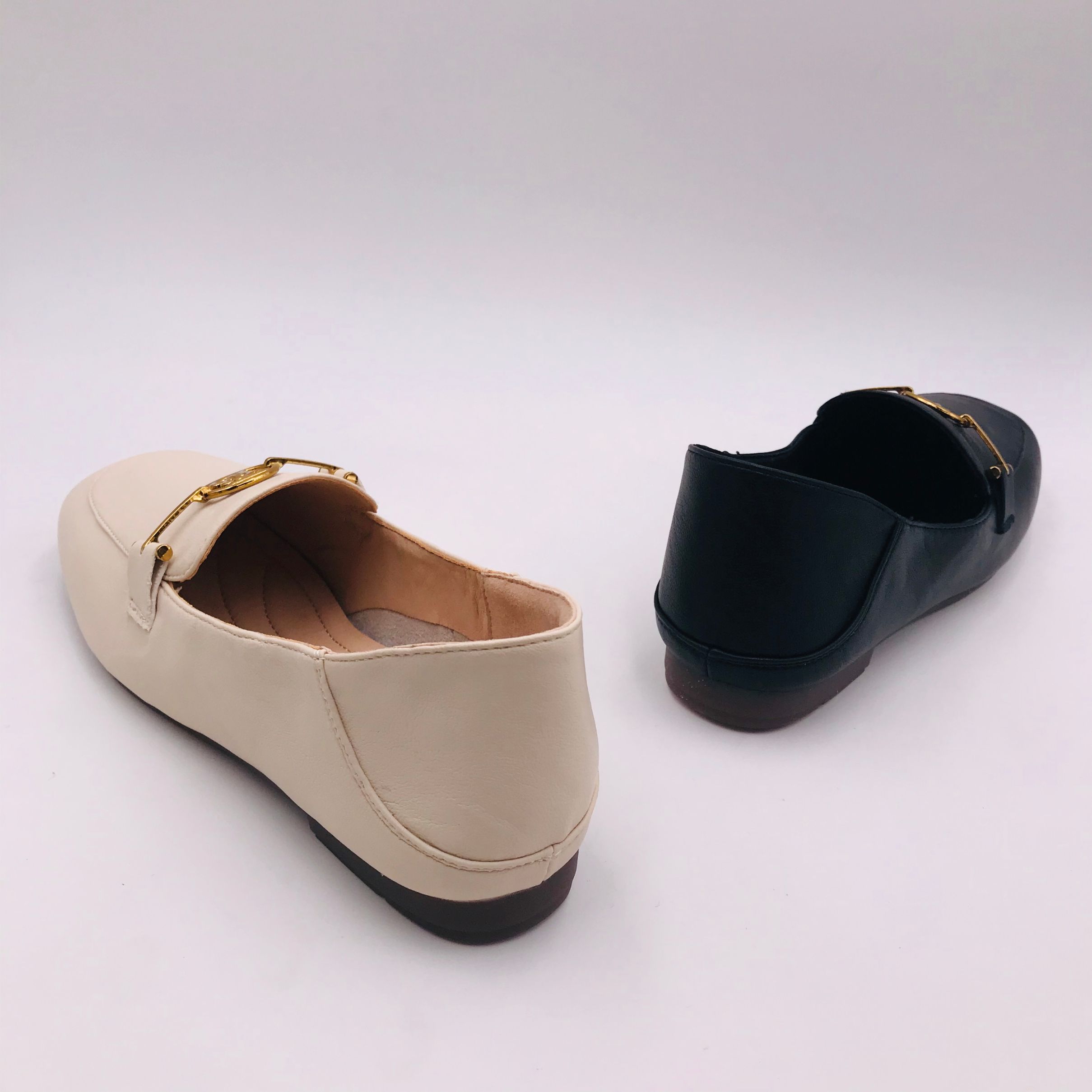 胜利鞋业女式平底软底春秋款英伦风百搭小单鞋详情图3