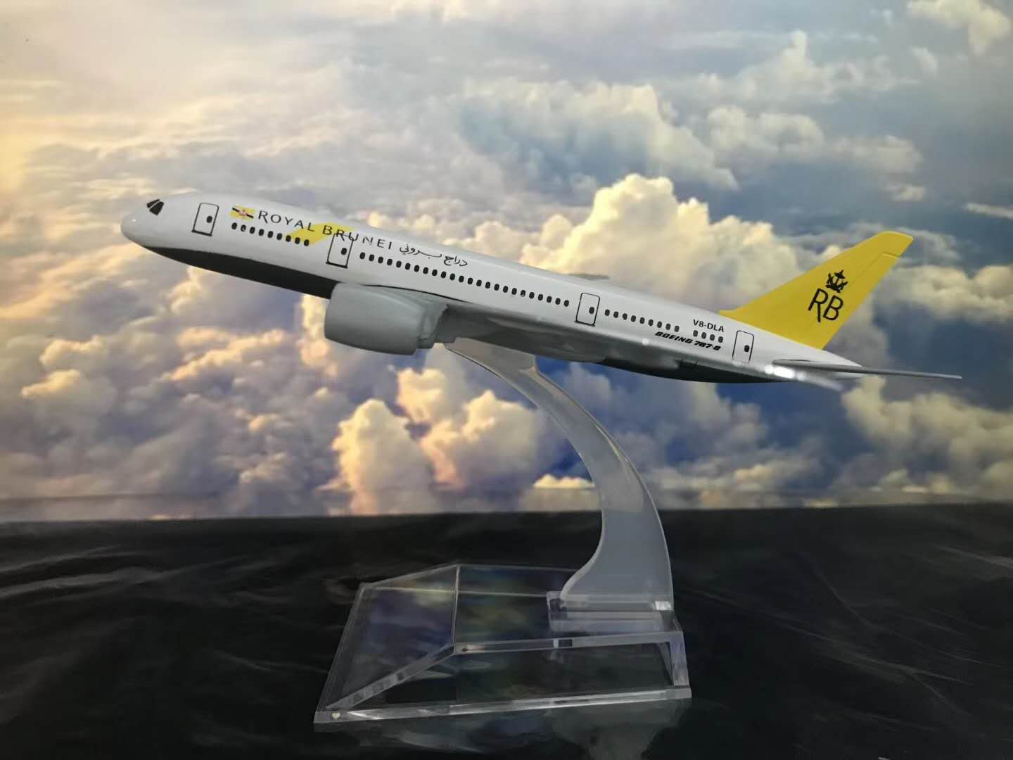 金属飞机模型（文莱皇家航空B787）飞机模型  合金飞机模型