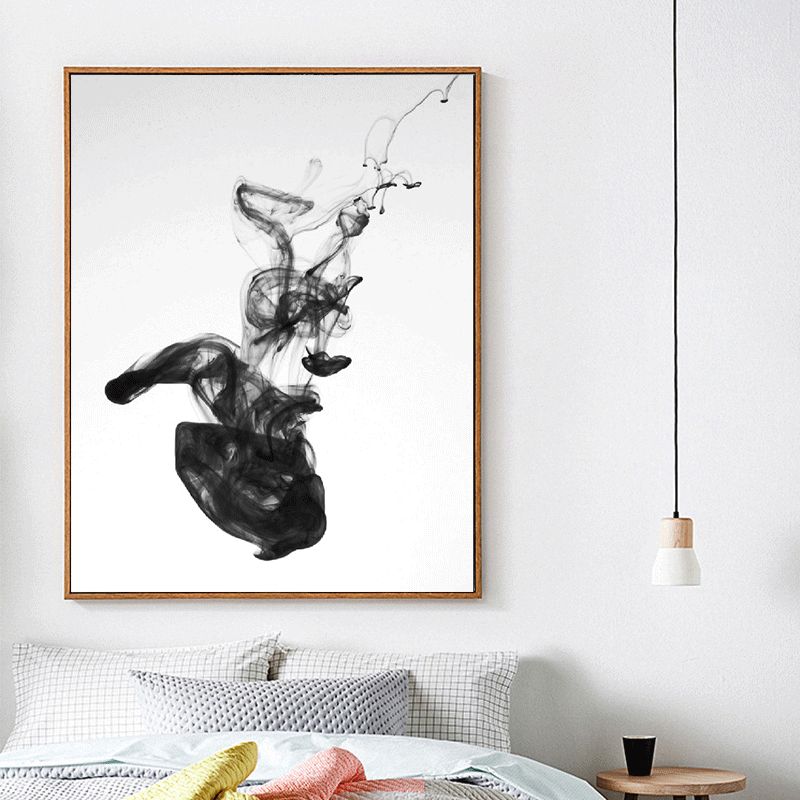 Modern and simple decorative paintings, living room sofa background wall paintings, new Chinese-style ink-wash paintings, corridor office hanging paintings details Picture