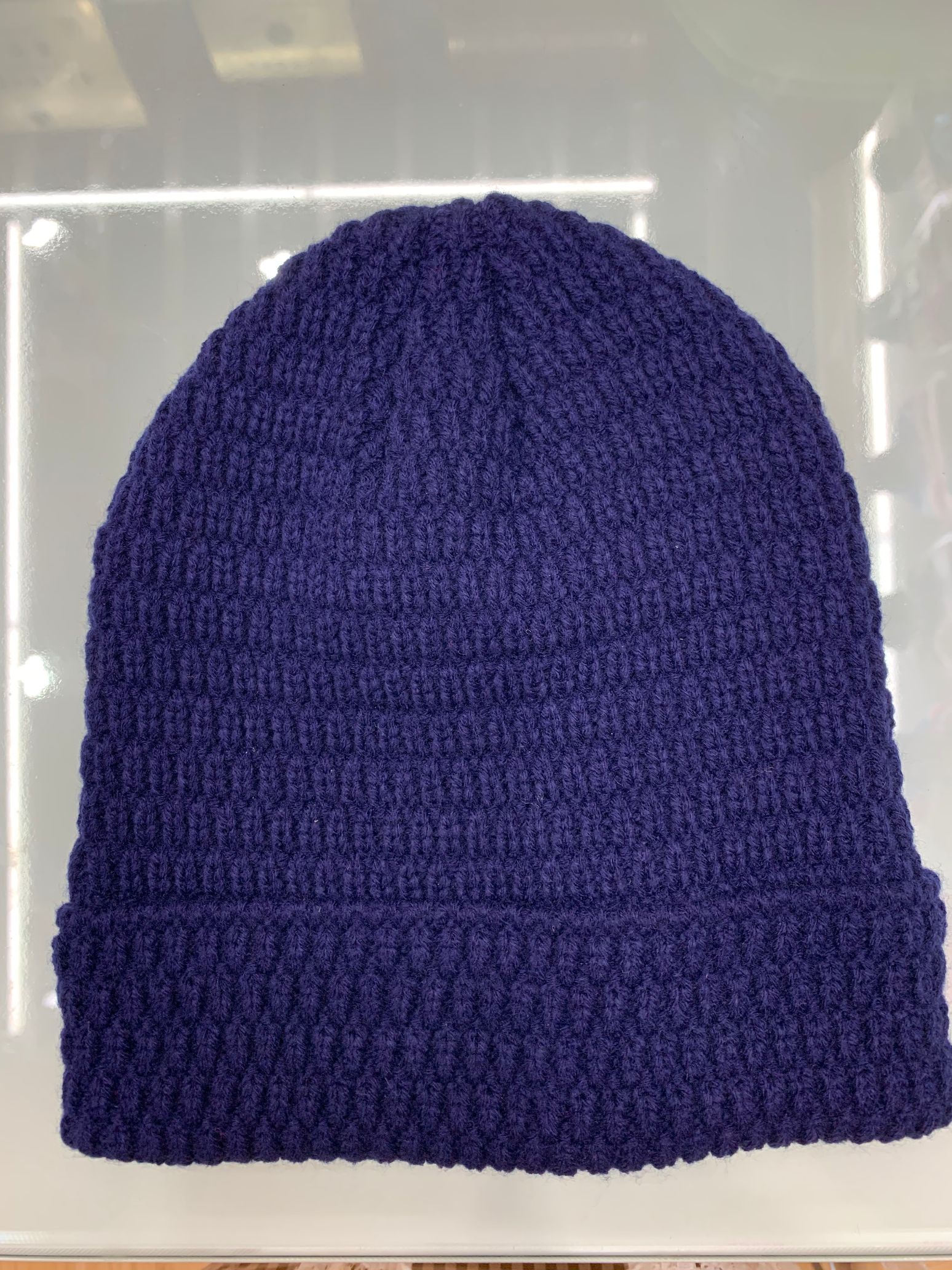 Winter and autumn add down line men and women Korean version of versatile popular logo knitted hat cold insulation thick hat thumbnail