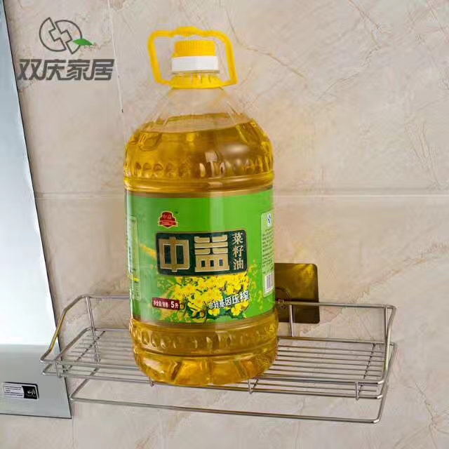 不锈钢置物架壁挂金属厨房调料架浴室架详情图6