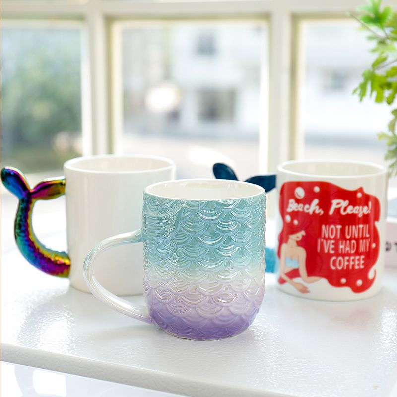 Electroplated Mermaid Ceramic Cup undefined