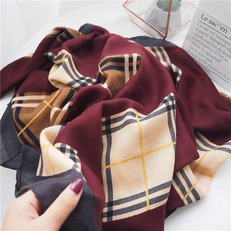English Plaid Casual Long