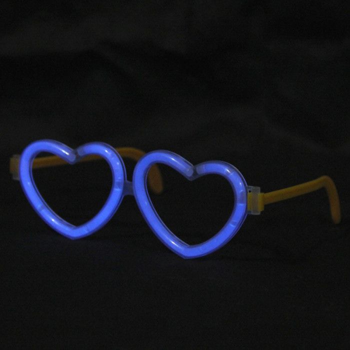 Fluorescent glasses heart-shaped glasses heart-shaped glasses heart-shaped glasses noctilucent glasses thumbnail