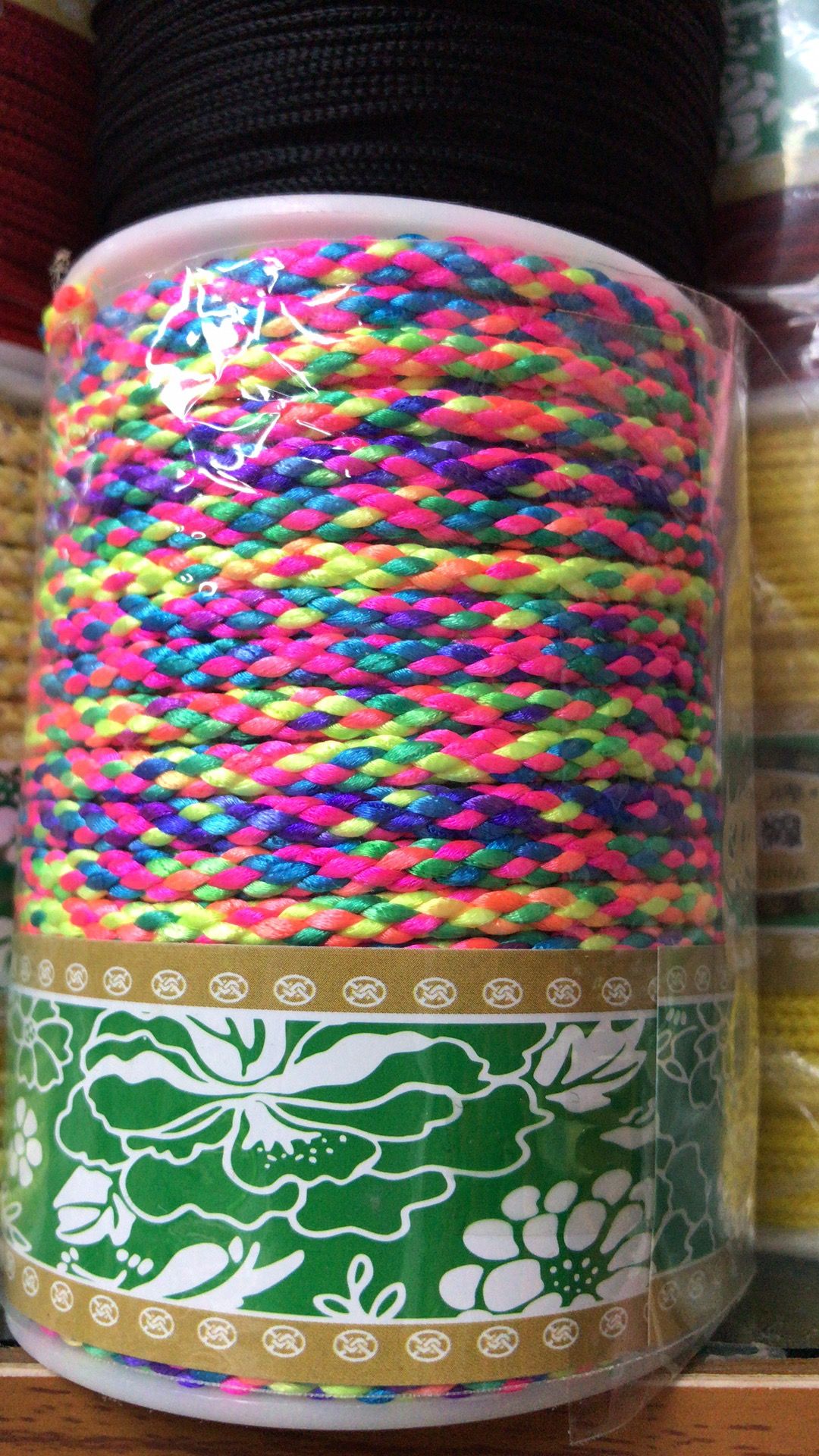 Wholesale five-color wire DIY handmade string accessories Vajrabodhi Buddha beads five-color wire accessories braided rope in stock thumbnail