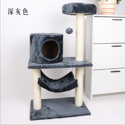 Cat climbing frame, cat bed, cat tree, cat scratcher, cat toy with velvet surface Specification image