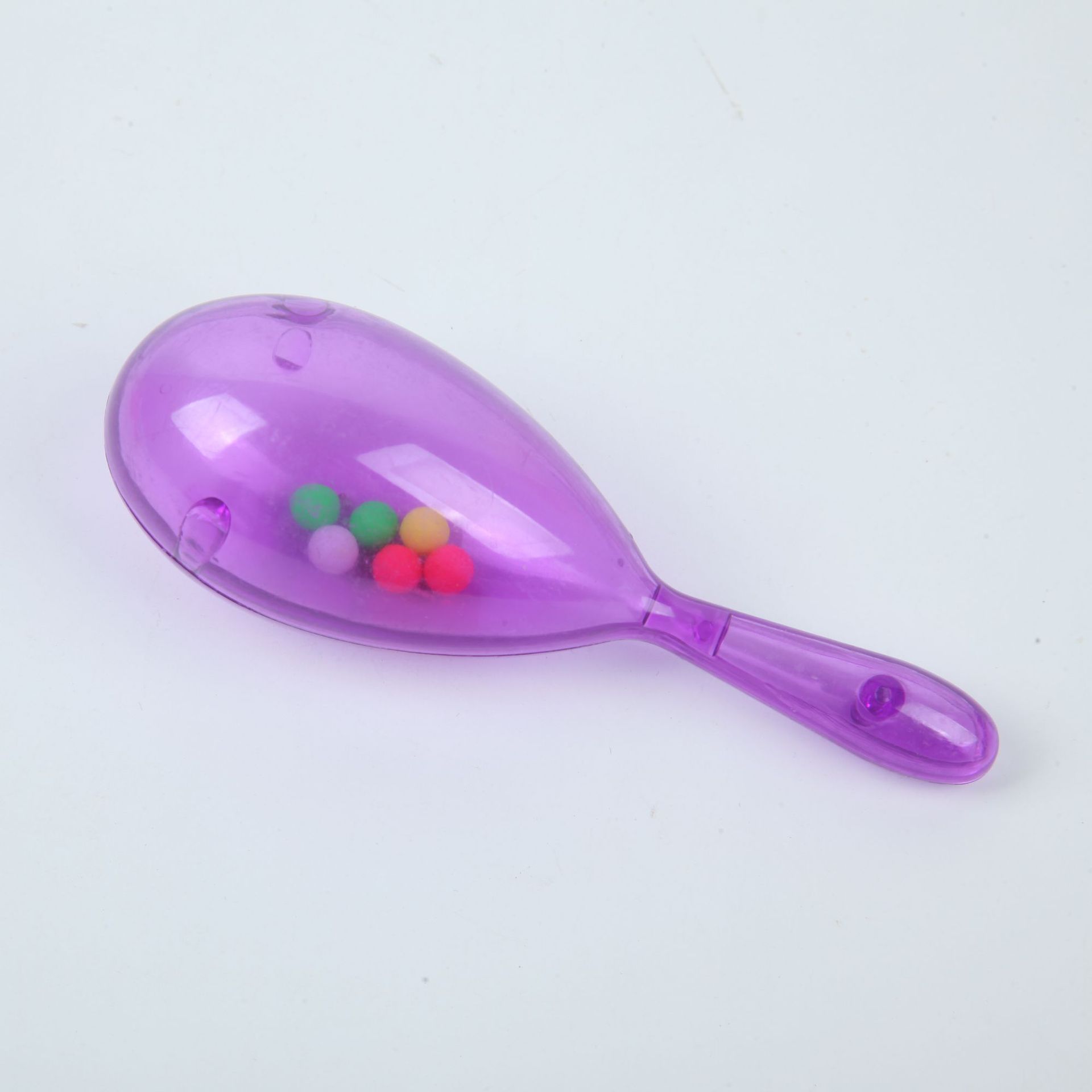 Manufacturers direct 11cm opaque ball wholesale children's toys sand hammer props thumbnail