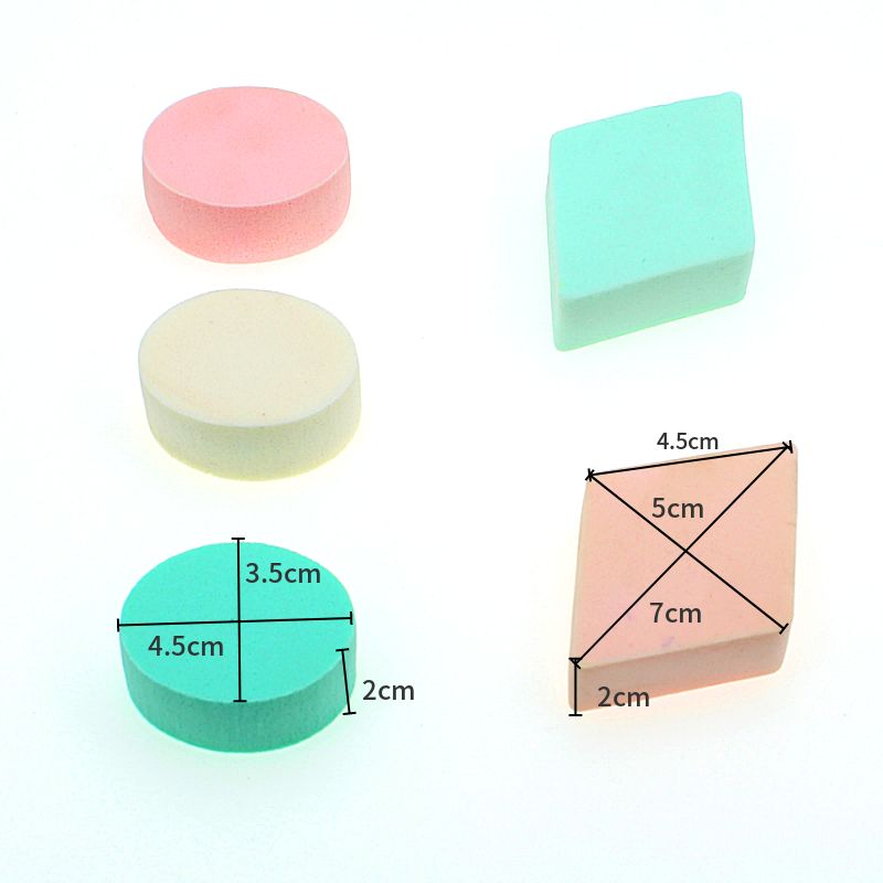 Non-Latex Oval Diamond-Shaped Powder Puff Makeup Pad Powder Puff Ultra Soft Sponge Face Wash Dry And Wet Beauty Egg undefined