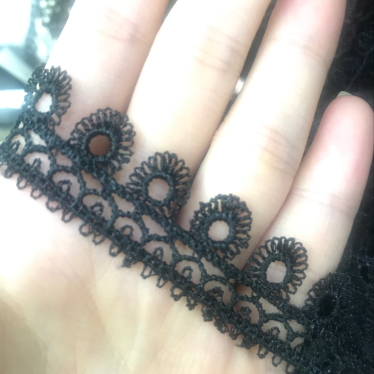 Black DIY necklace accessory trim trim