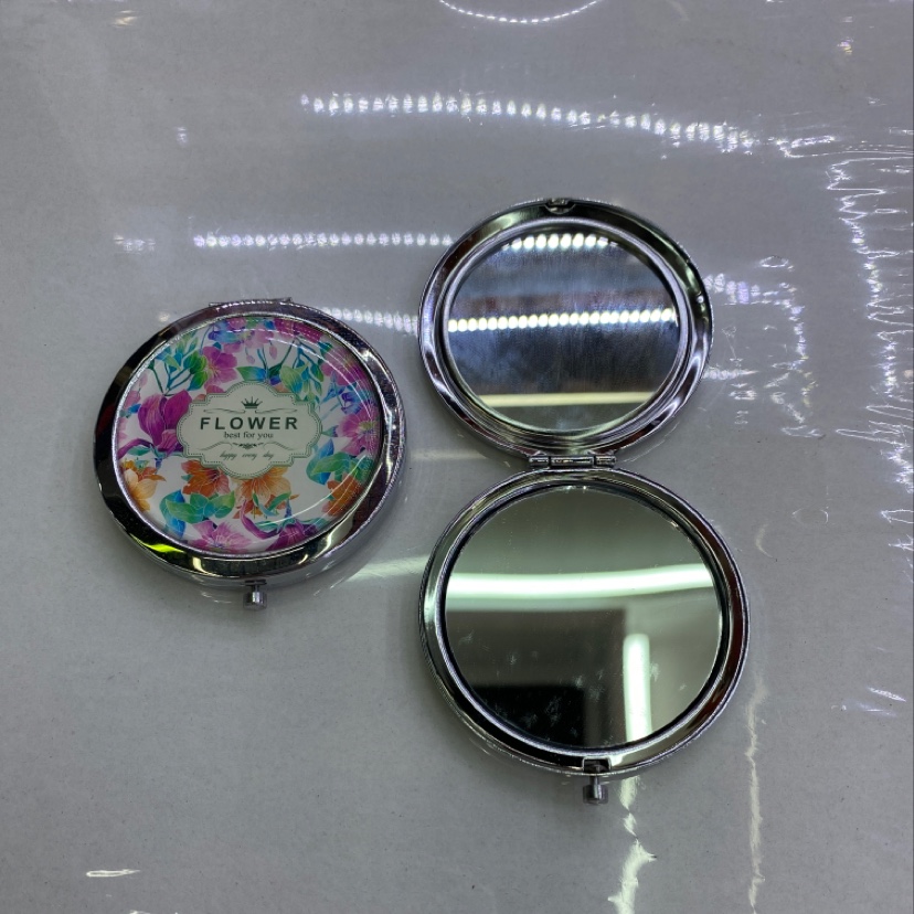 Flower款式小圆镜便携式化妆镜厂家直销