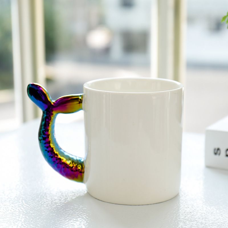 Electroplated Mermaid Ceramic Cup Specification drawing