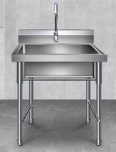 660*600*850+100单盆单眼单槽商用水池洗菜盆不锈钢水槽厨房洗碗