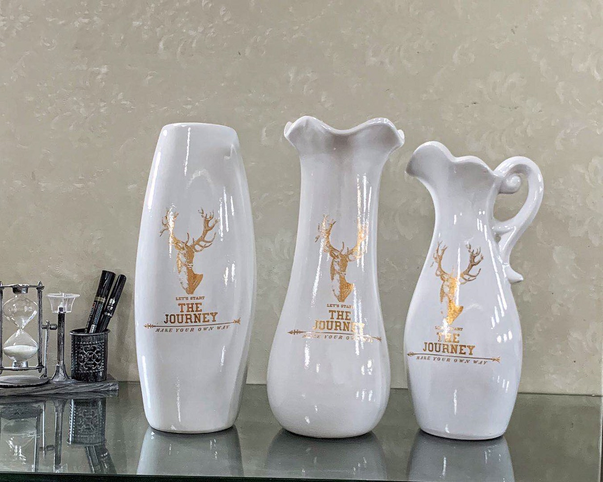 Yiwu Selection, vase, ceramic vase, flower arrangement, ceramic crafts, ceramic art, ceramic furnishing, creative jewelry gifts full figure