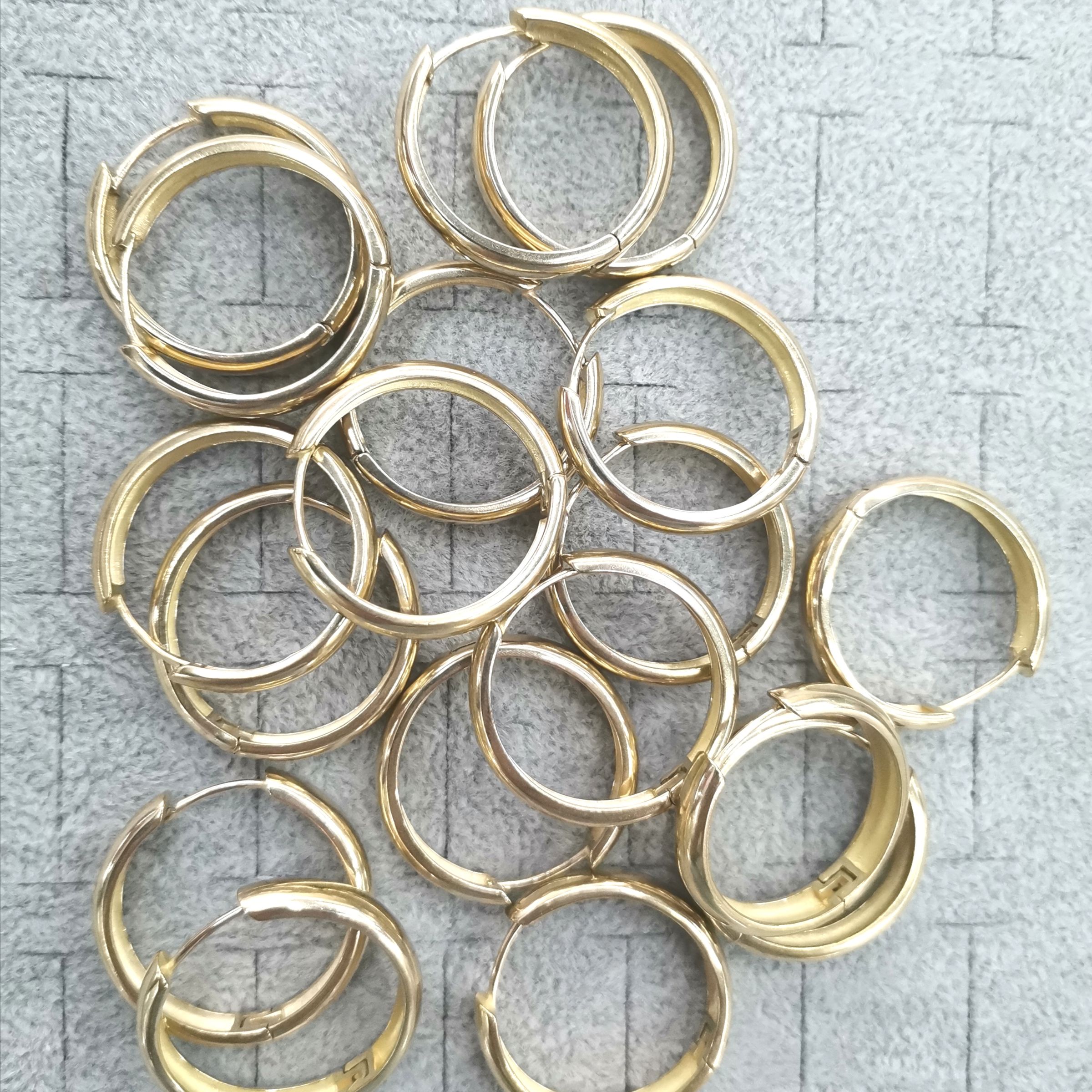 30mm cast copper light body earring details Picture