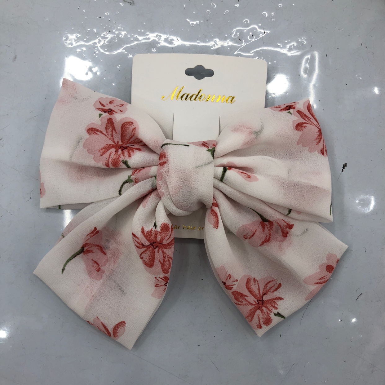 Lolita hair clip with bow half tied hair clip girl Korean cute Japanese hair clip super fairy sweet white flower