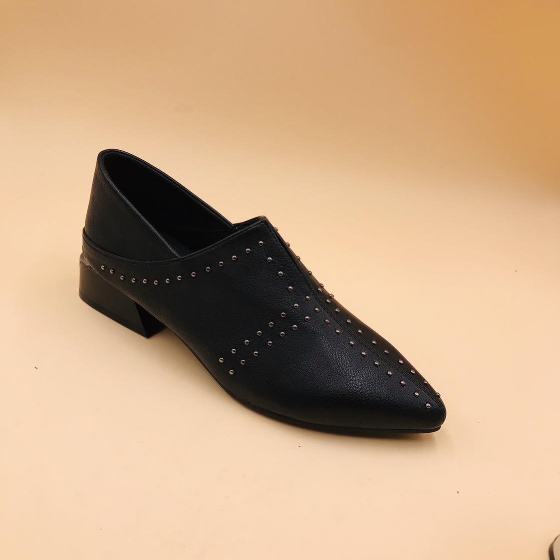 Victory Shoes Women's fine stitch British-style single shoes details Picture