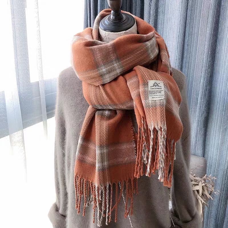 Ladies shawl autumn winter coat versatile wind casual hot style scarf thumbnail