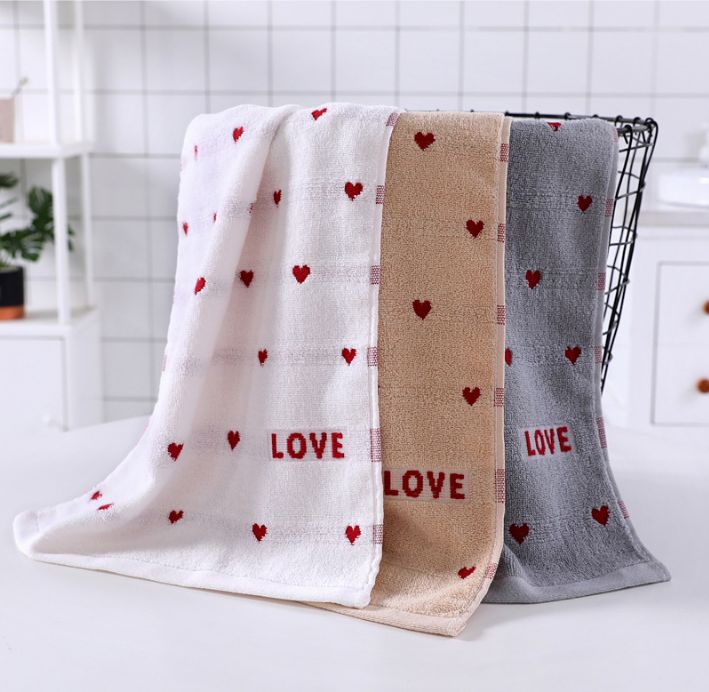 Shanghai Tinglong home textile net red heart towel