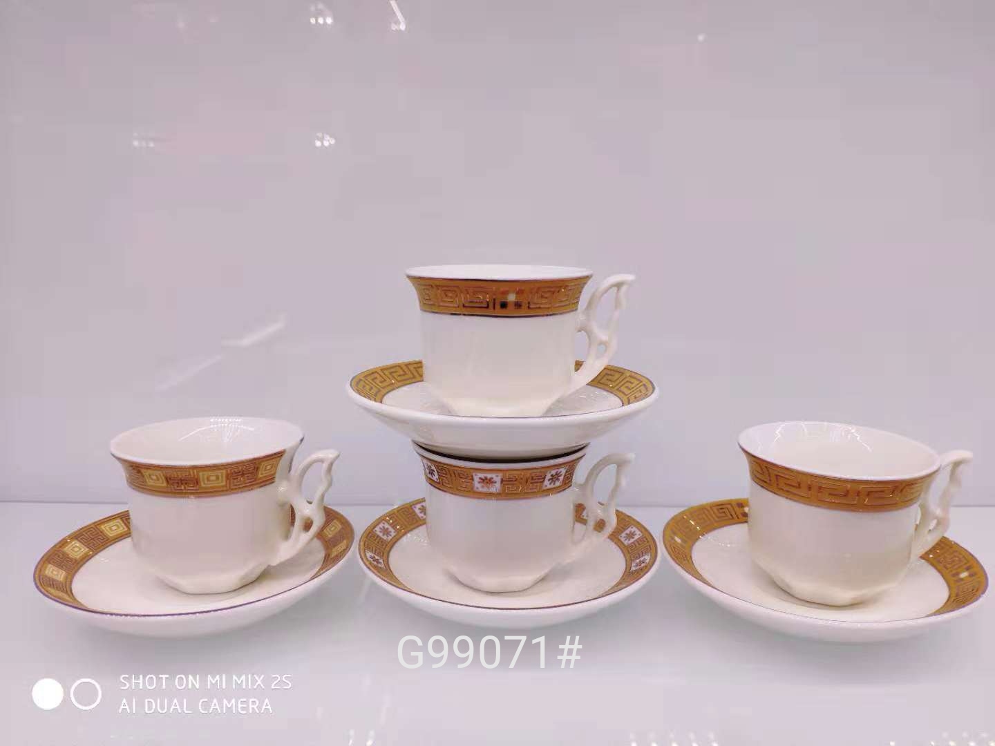 简约骨瓷咖啡杯套装金边复古茶杯杯碟下午茶
