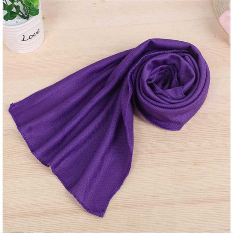 简爱丝缘夏季单色蜂窝冰凉巾运动冷感毛巾速干降温防暑神器详情8