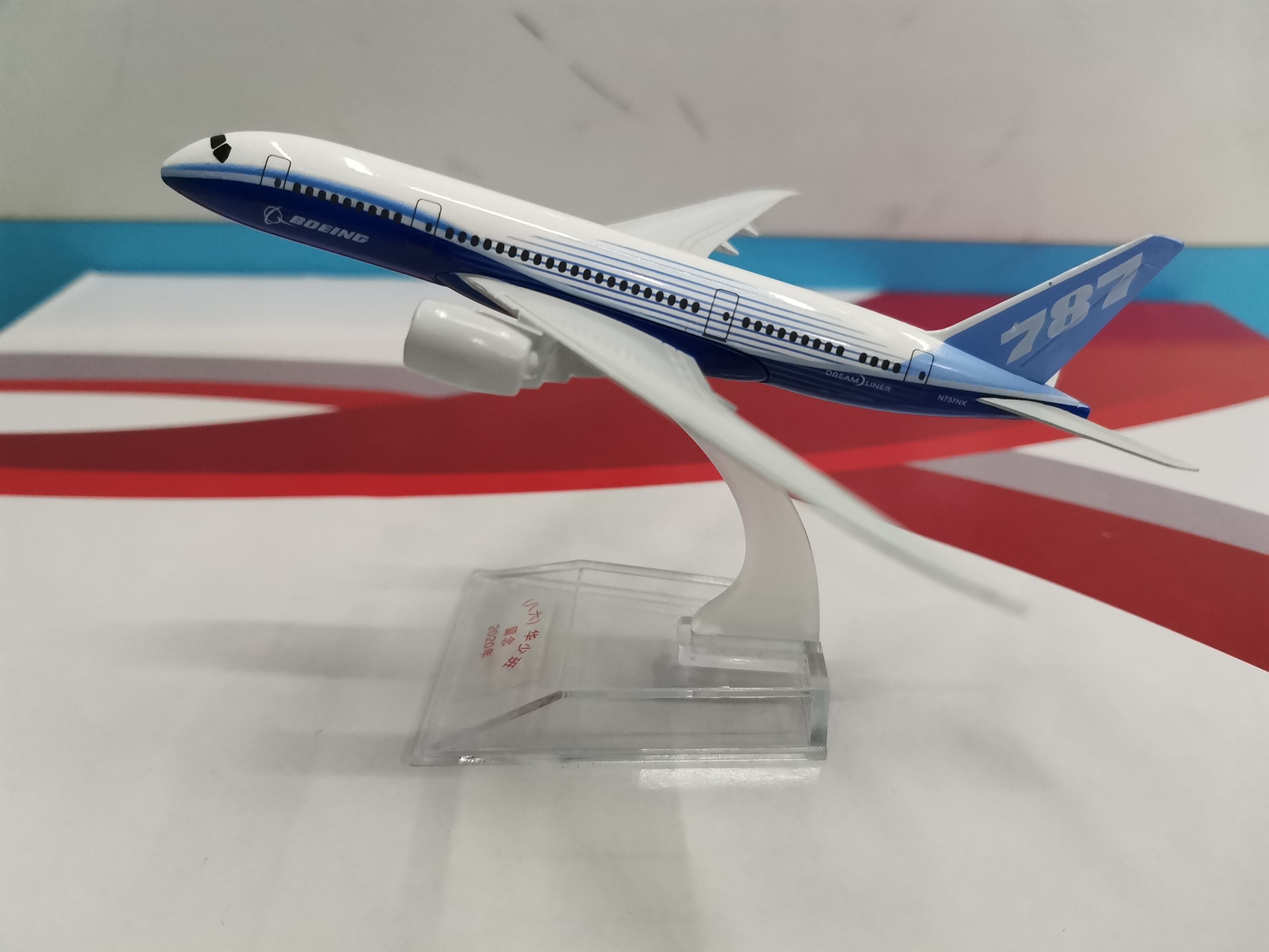 Metal aircraft model (Boeing prototype B787) aircraft model alloy aircraft model