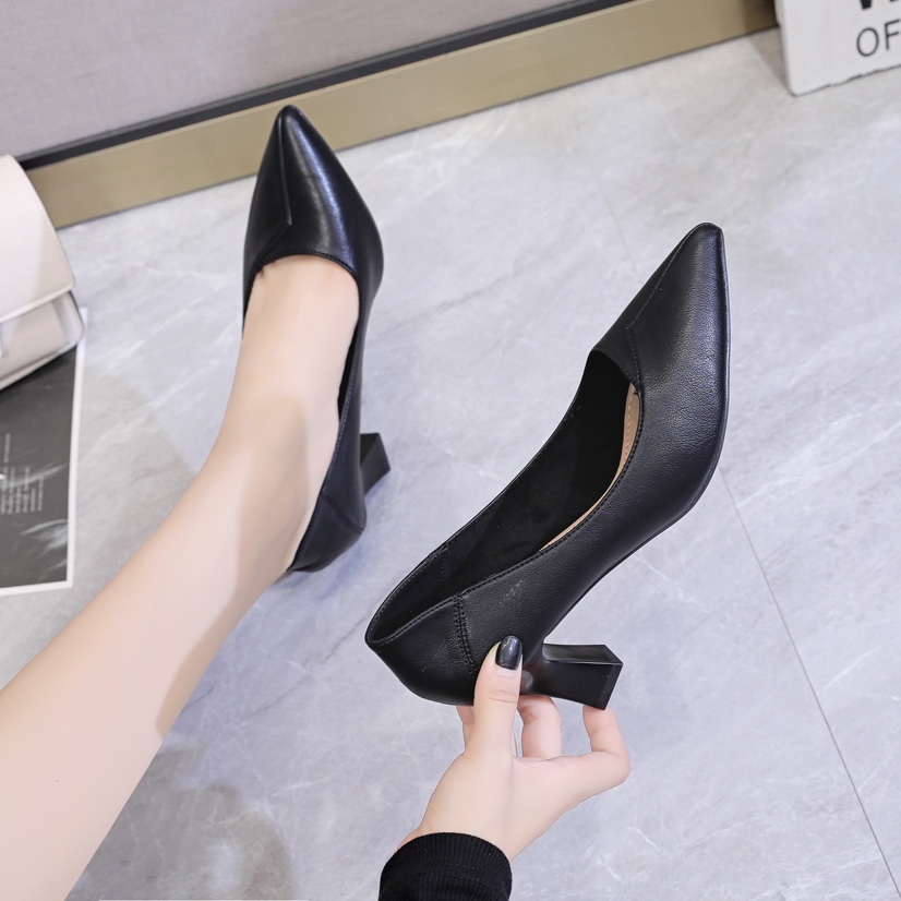 中跟工作鞋