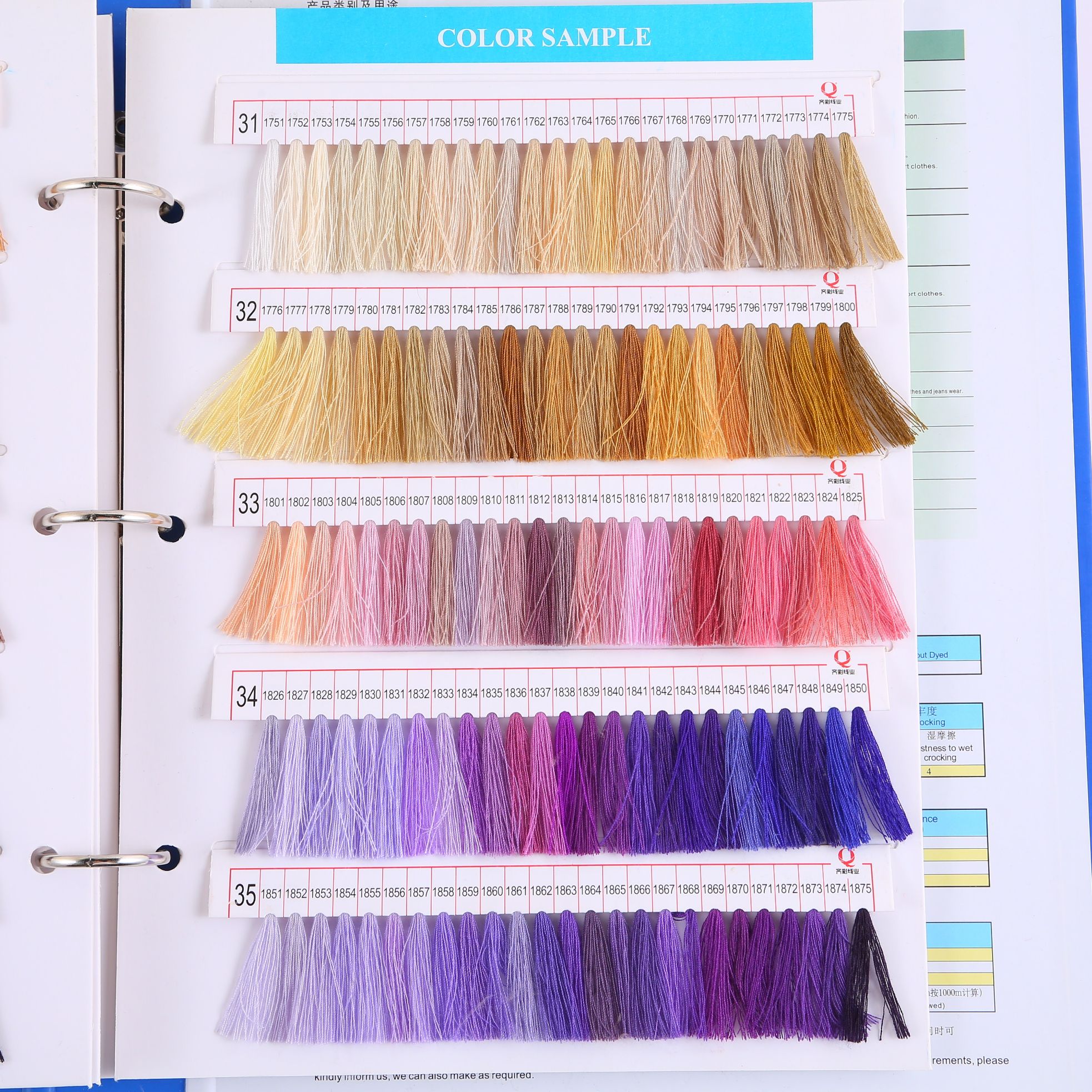 齐彩高弹丝70D/2生产厂家 低价直销 色彩丰富 批发价详情图10