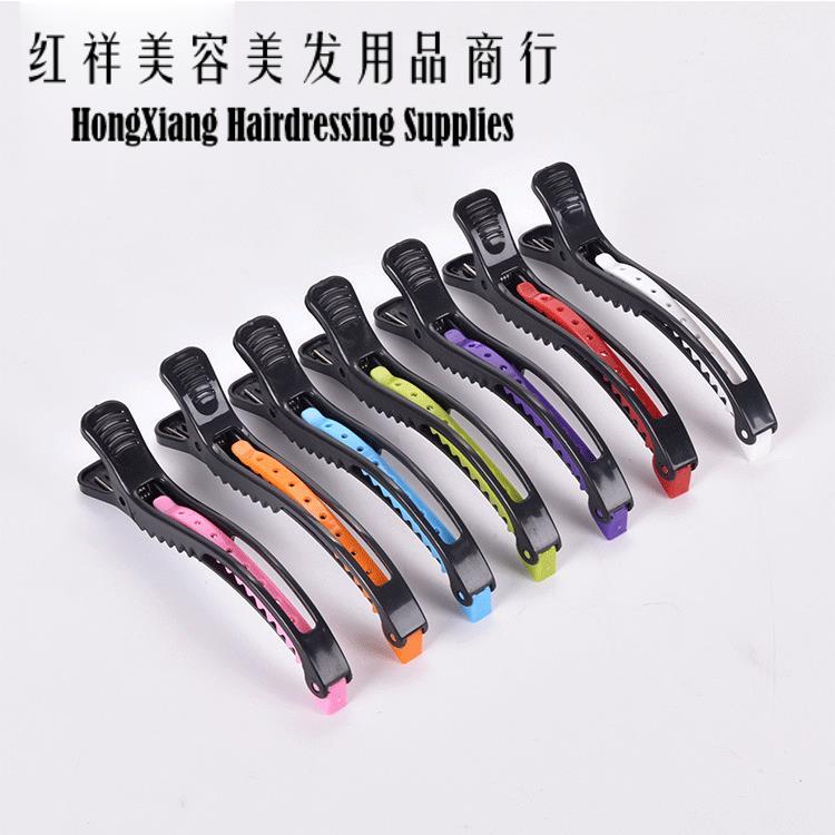The new Korean penguin clip hair salon hair positioning area hair clip black hair special tools wholesale