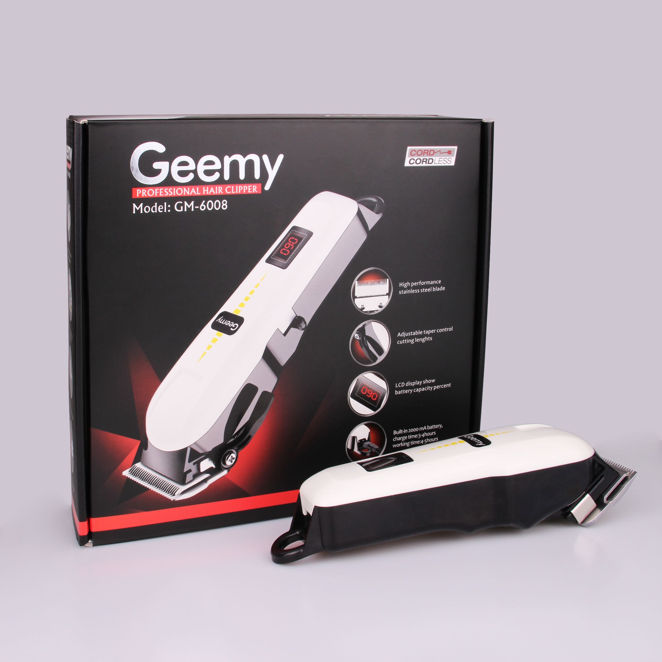 Geemy 6008 electric hair clipper electric hair clipper charging hair clipper