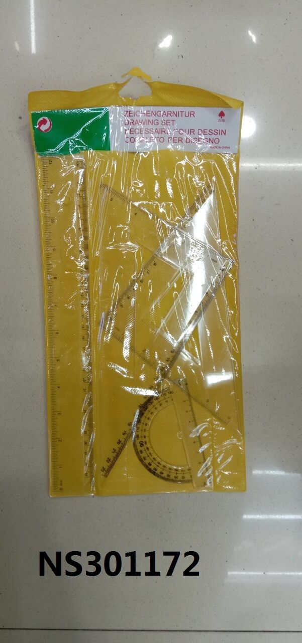 Yellow bag with ruler. Suitable for teachers and students