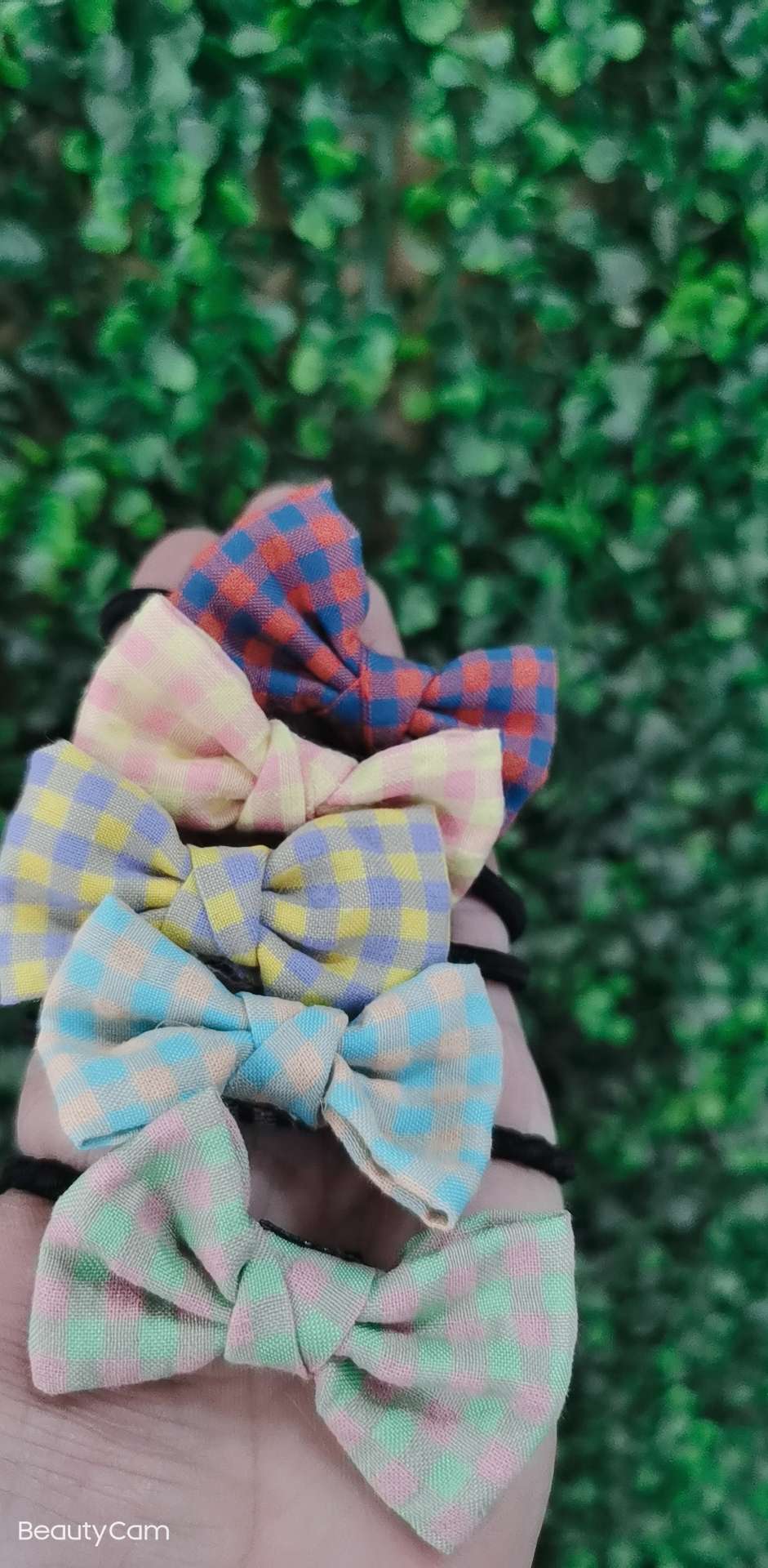 Cloth bow leather band Specification image