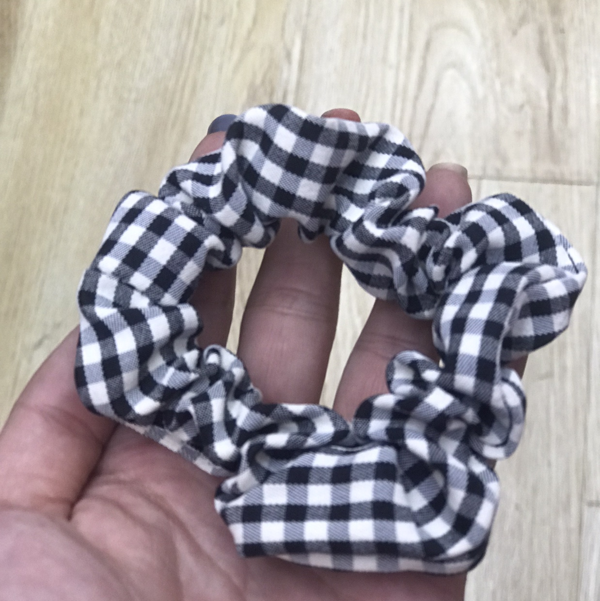 2021年新款韩版网红ins爆款女式流行款0109黑白格子网红爆款皮圈