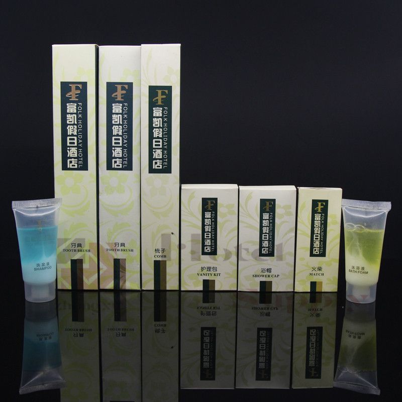 星级宾馆 酒店民宿客房 一次性用品 洗漱盒装 可定制款式产品logo