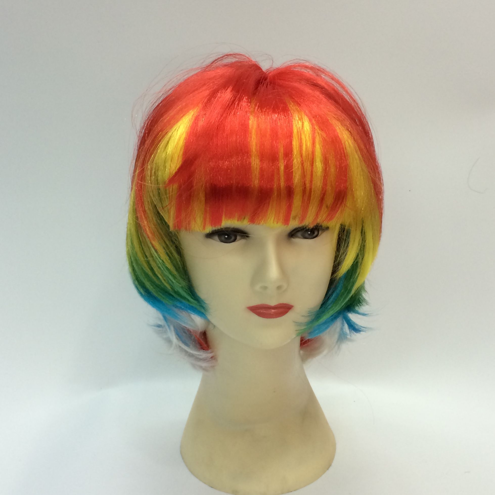Short colored wigs for holiday supplies full figure