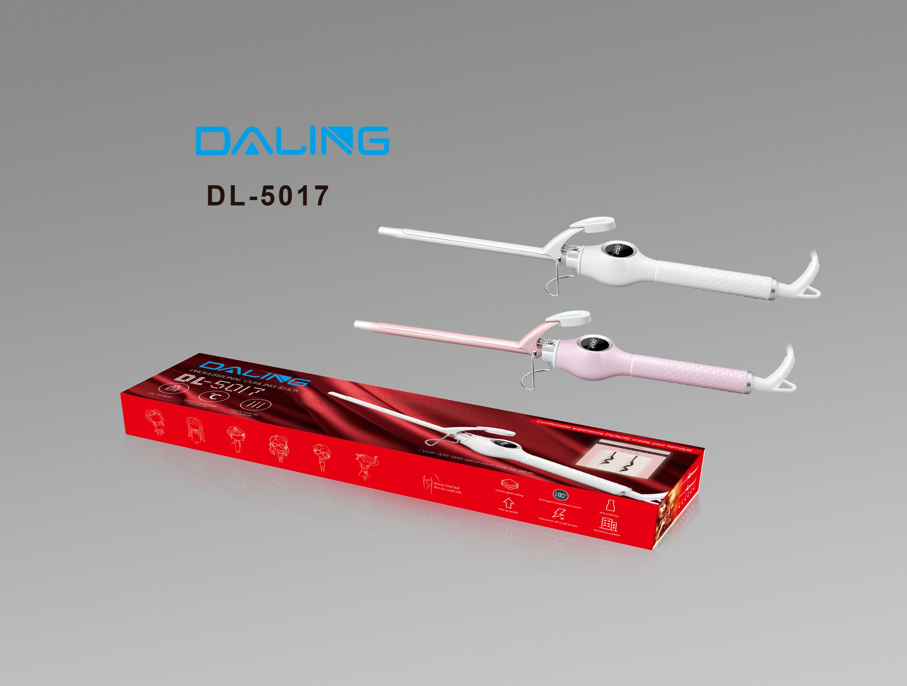 达玲DL-5017女士卷发器插电式女士卷发棒美发器卷刘海批发跨境