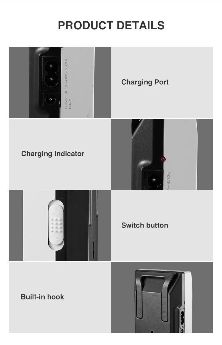 DP LED Rechargeable Lead Acid battery emergency light 716B详情图3