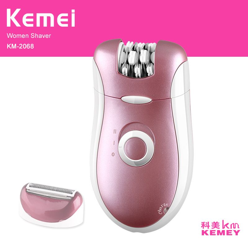 KEMEI KM-2068 Hair plucker two-in-one hair plucker and hair shaver color box packaging
